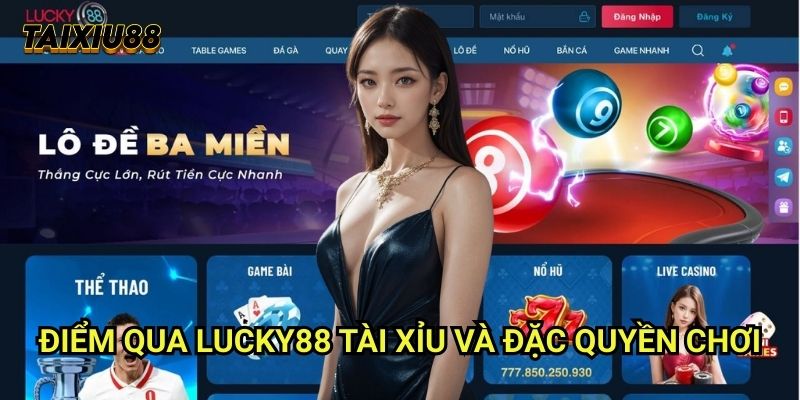 Điểm qua Lucky88 Tài xỉu và đặc quyền chơi